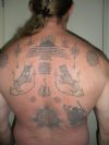 culture tattoo on back